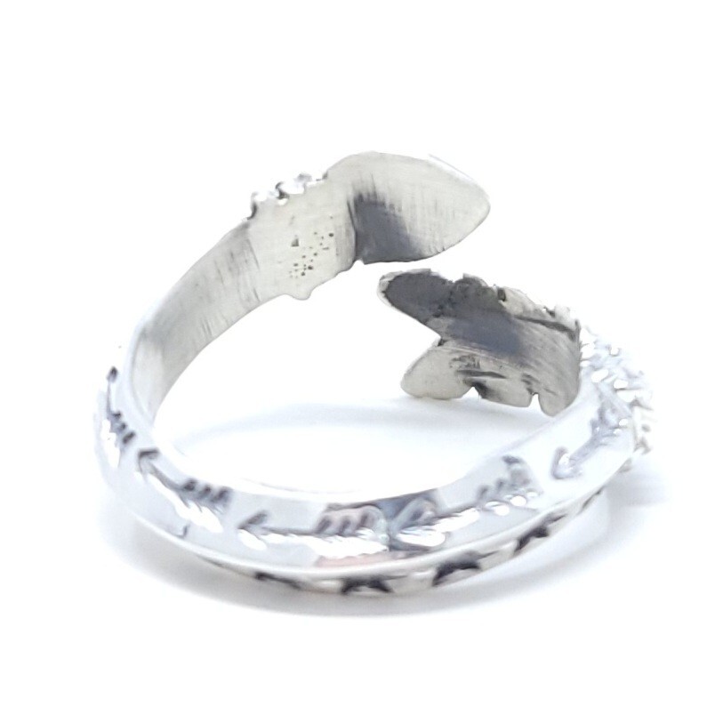 Delayne Reeves Navajo Sterling Silver Arrow Ring Adjustable Triangle Wire