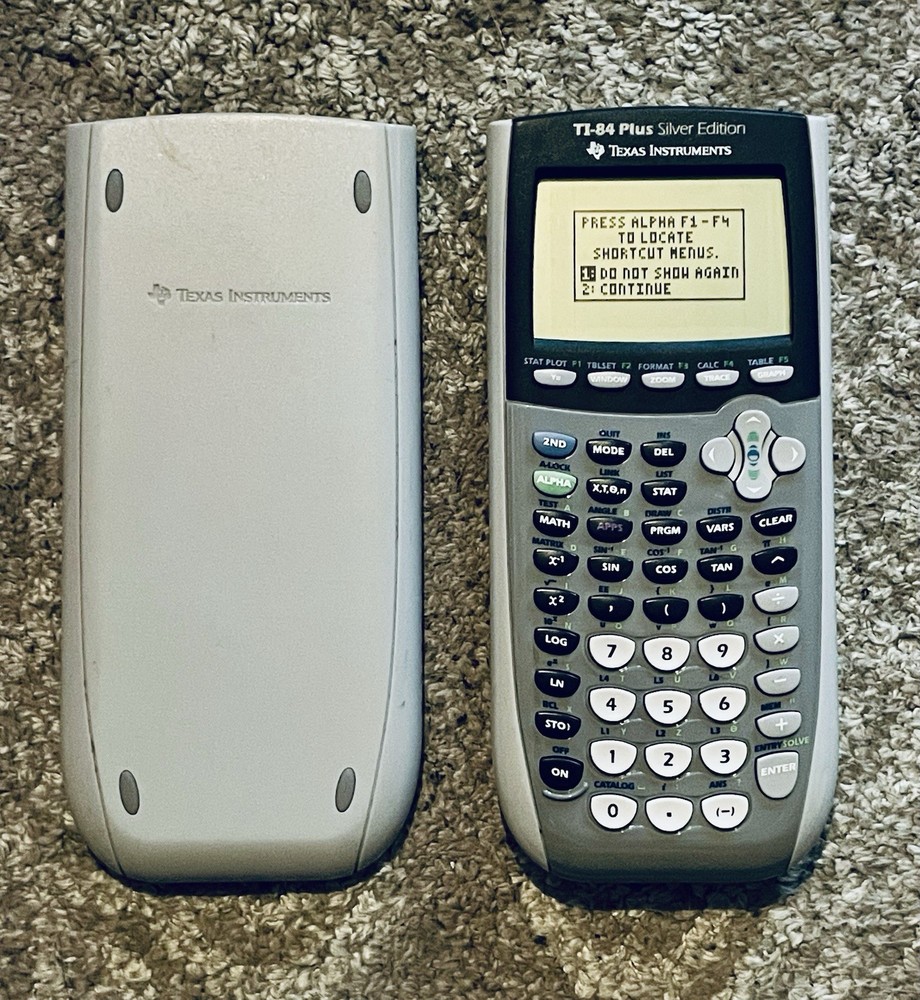 Texas Instruments TI-84 Plus Silver Edition Graphing Calculator Tested Working