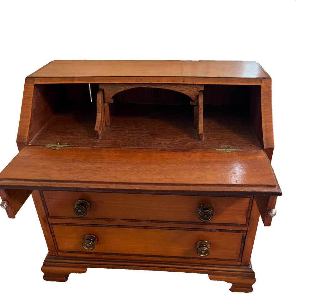 Antique MINIATURE Fall Front Desk, England, circa 1908, SALESMAN SAMPLE