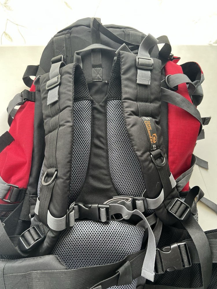 Outlander Extreme 80 Hiking Backpack Red Gray Reflective