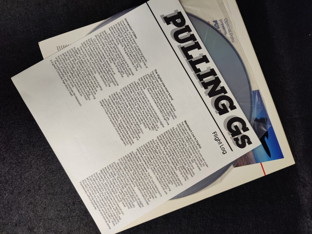 Laserdisc PULLING G's An Immersion Video Experience (1987) Optical Data / MINT !