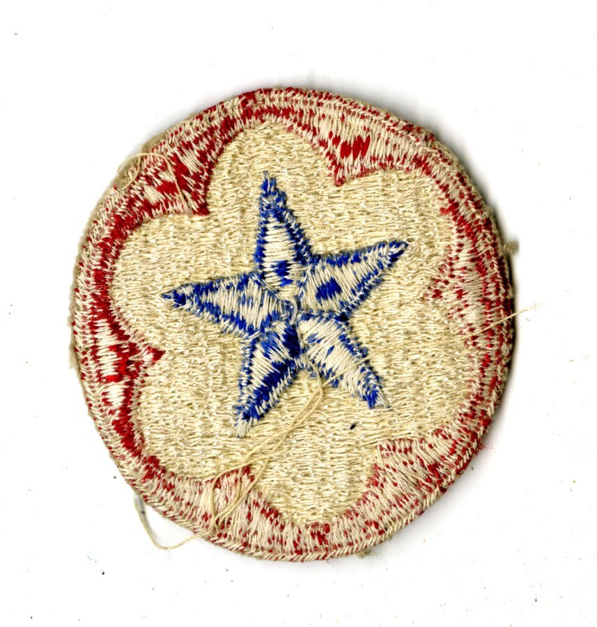 Army Service Forces White Back Patch WWII Vintage