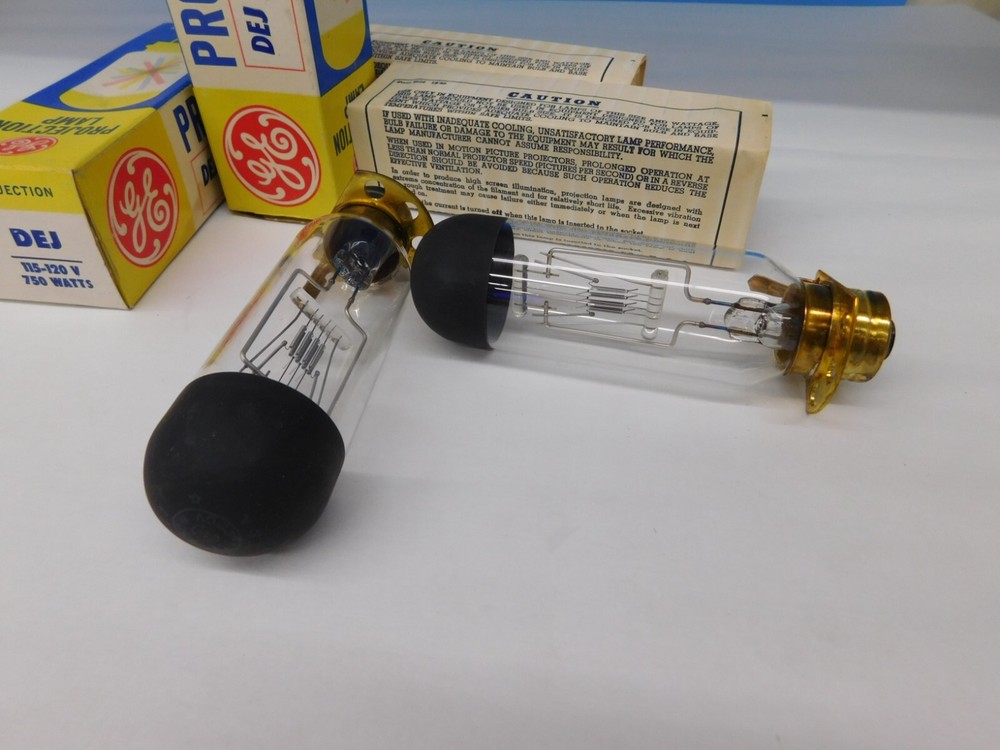 2pcs DEJ Projection Lamp Projector Bulb General Electric
