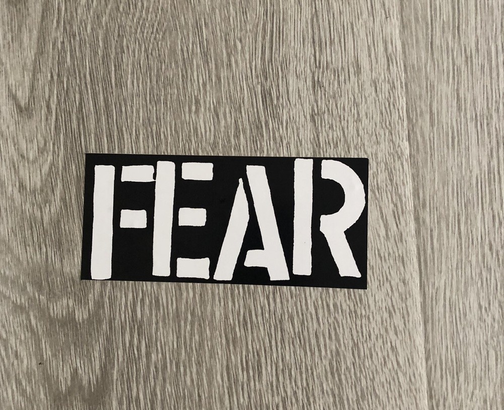 Fear Sticker - Punk Band Punk Rock Sticker