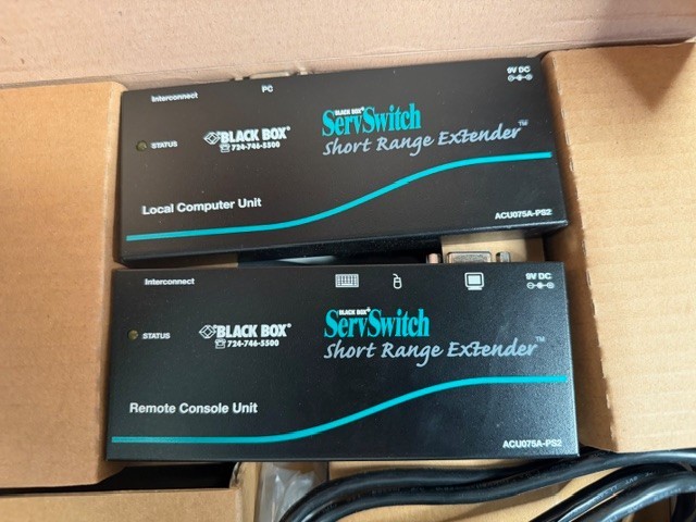 BLACK BOX ACU075A-PS2 ServSwitch Short Range Extender Local Computer Unit New