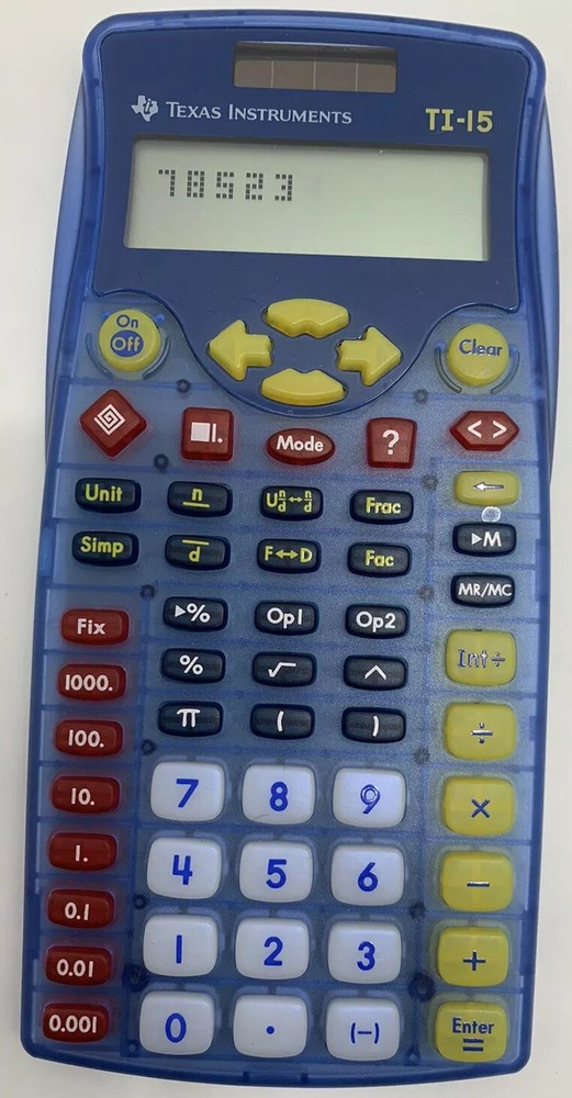 Texas Instruments TI-15 Explorer Elementary Calculator