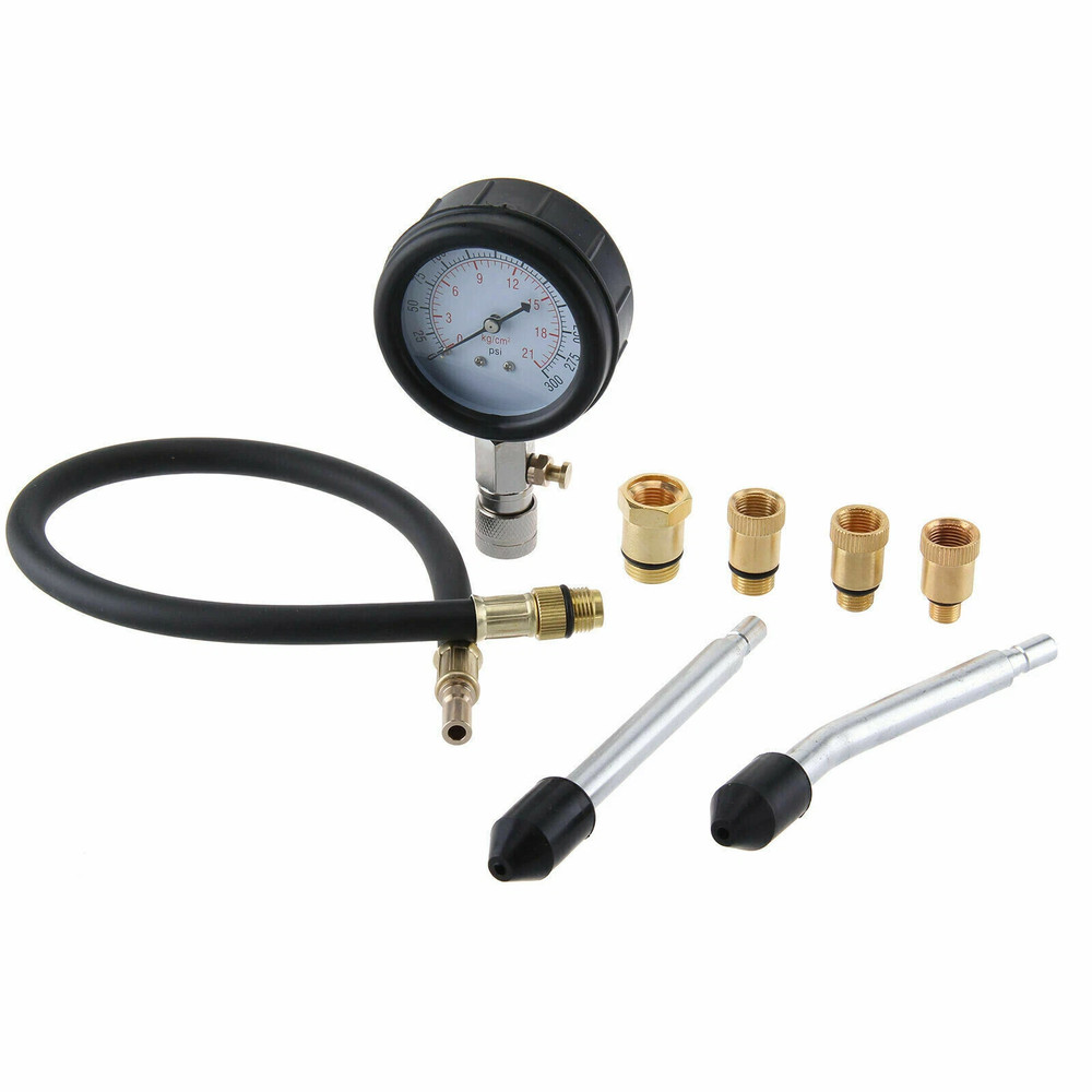 Engine Cylinder Compression Gauge Tester Kit Gas Engine Diagnostic Testing Tool-