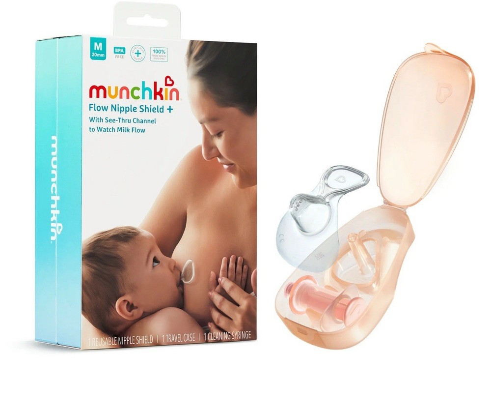 Munchkin Flow Nipple Shield Set with Case