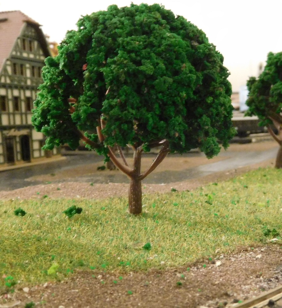 5 Dark Green Trees, 80mm Tall