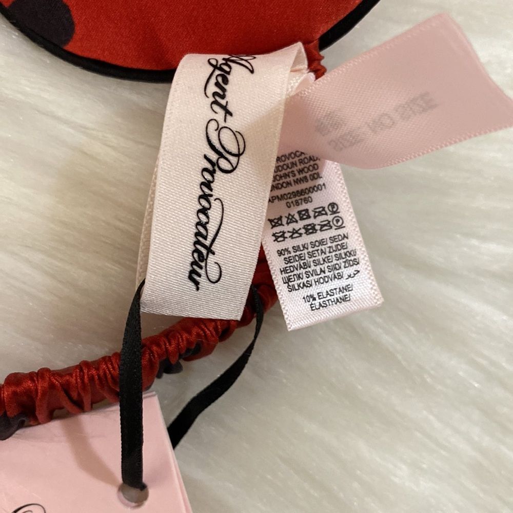 Agent Provocateur Hart Red Silk Eyemask NWT