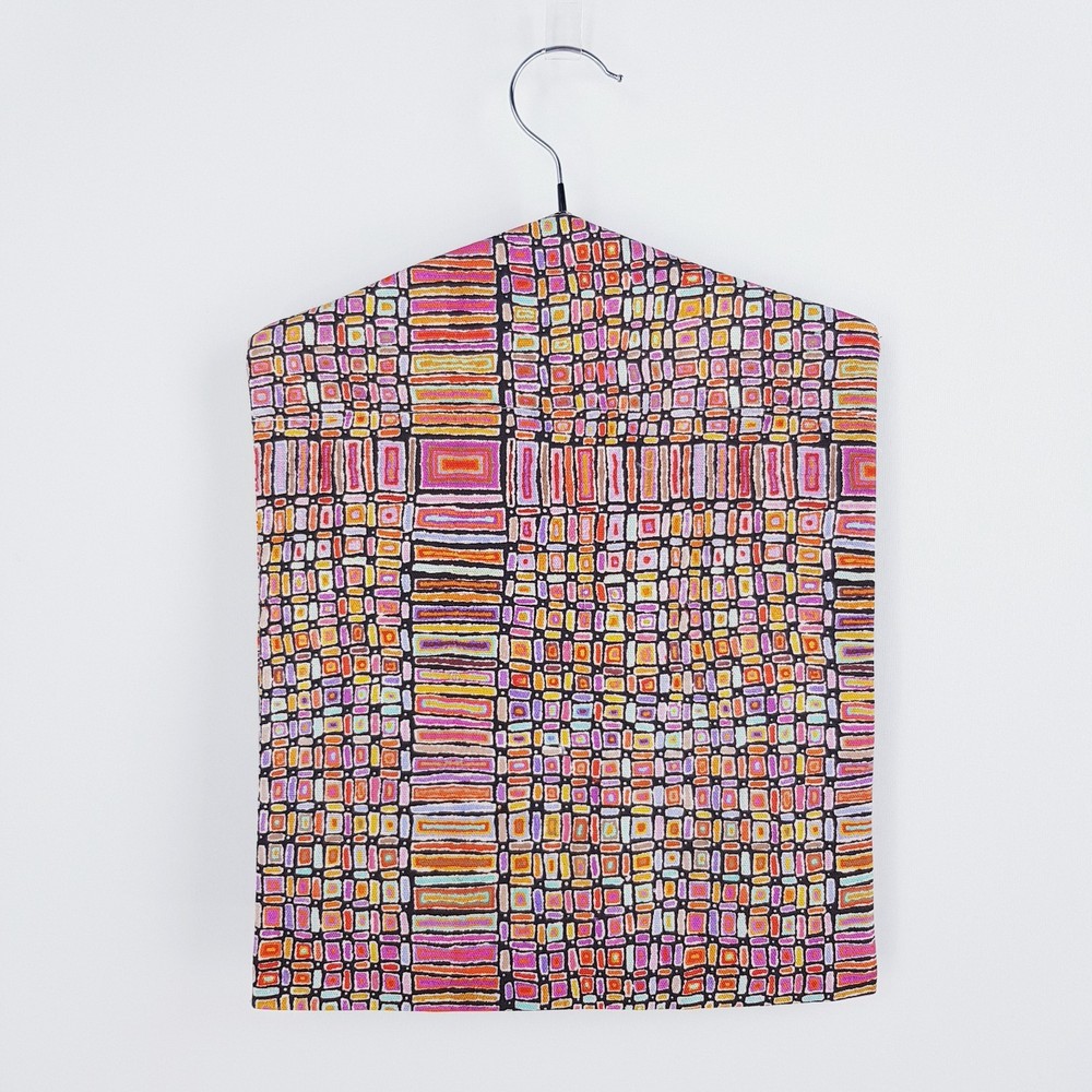 Peg Bag Handmade Multi-Coloured Abstract Print Lined Laundry Clothes Peg Holder