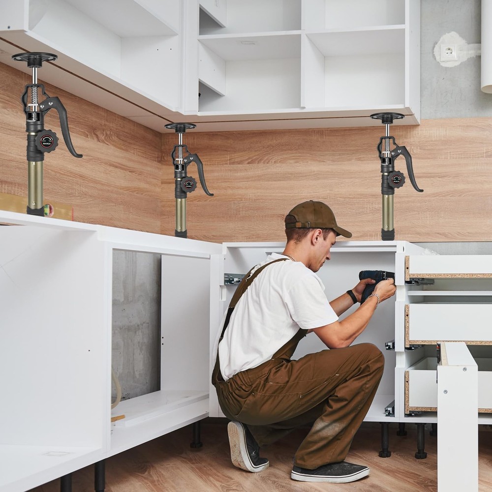 Cabinet Jacks for Installing Cabinet 3rd Hand Support System Adjustable Suppo...