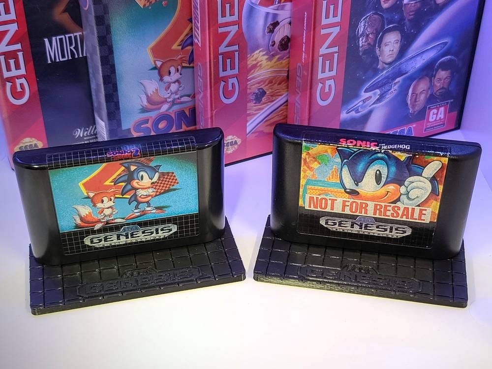 Sega Genesis Game Display Stand - 3D Printed