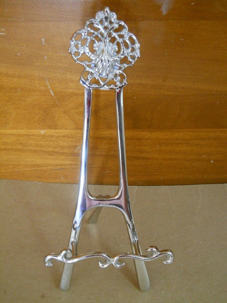 NWT Liards Nickel Plated Brass Decorative Easel