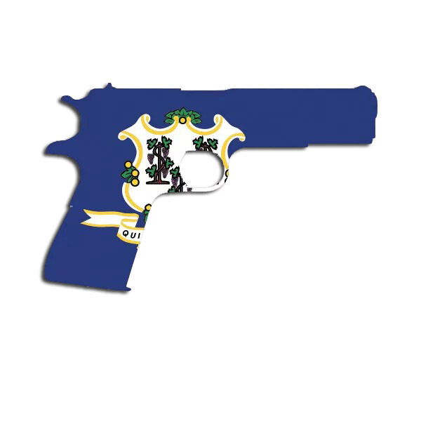 Connecticut Flag 1911 Sticker Decal