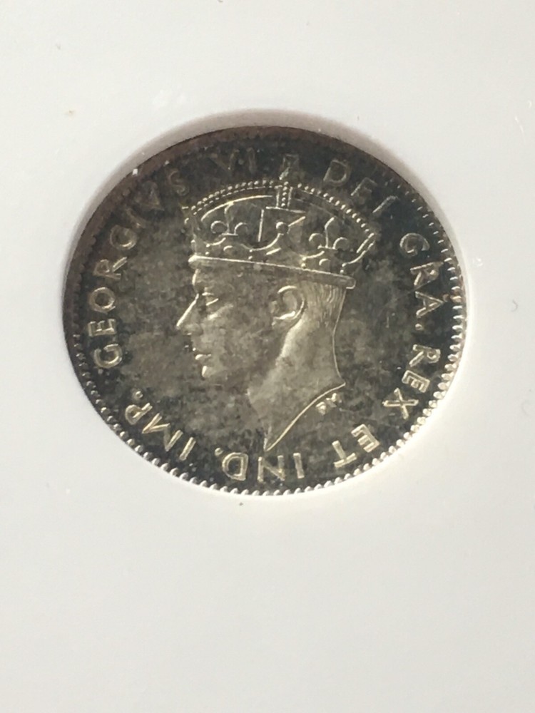 1945c ANACS Graded Newfoundland ¢5 Cent, **MS-65**
