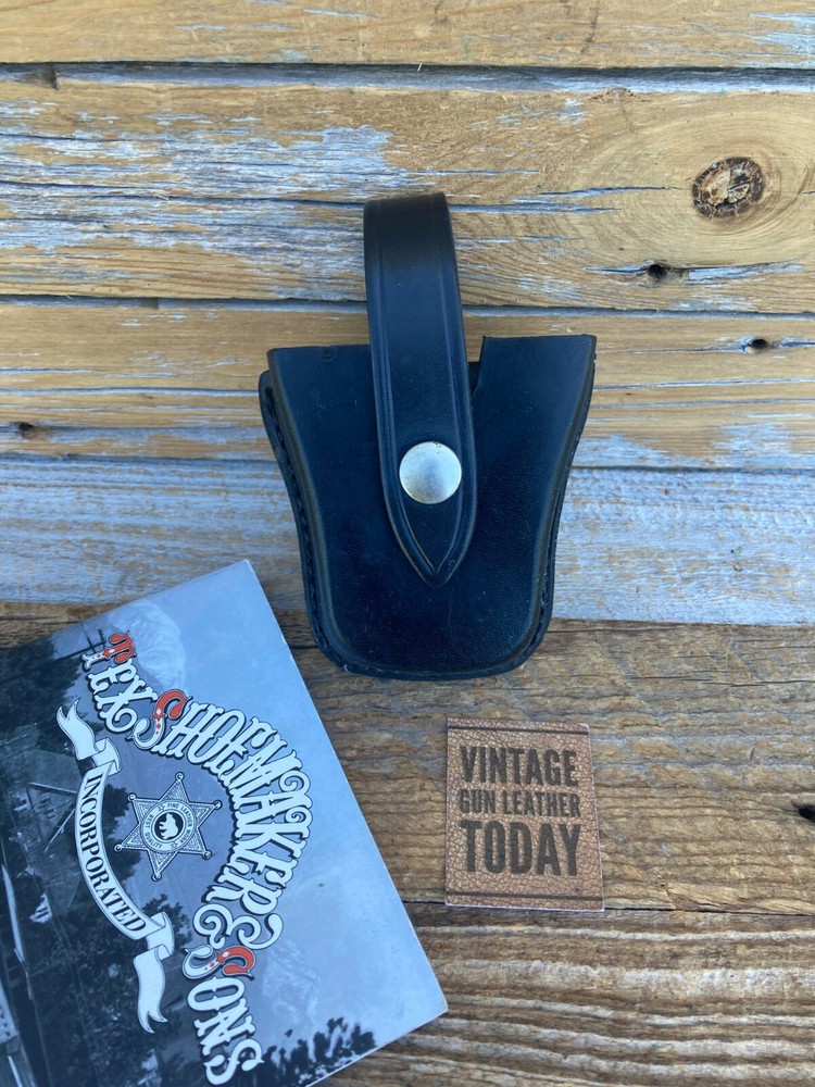 Tex Shoemaker Black Leather Handcuff Holder For S&W Maximum Security Cuff