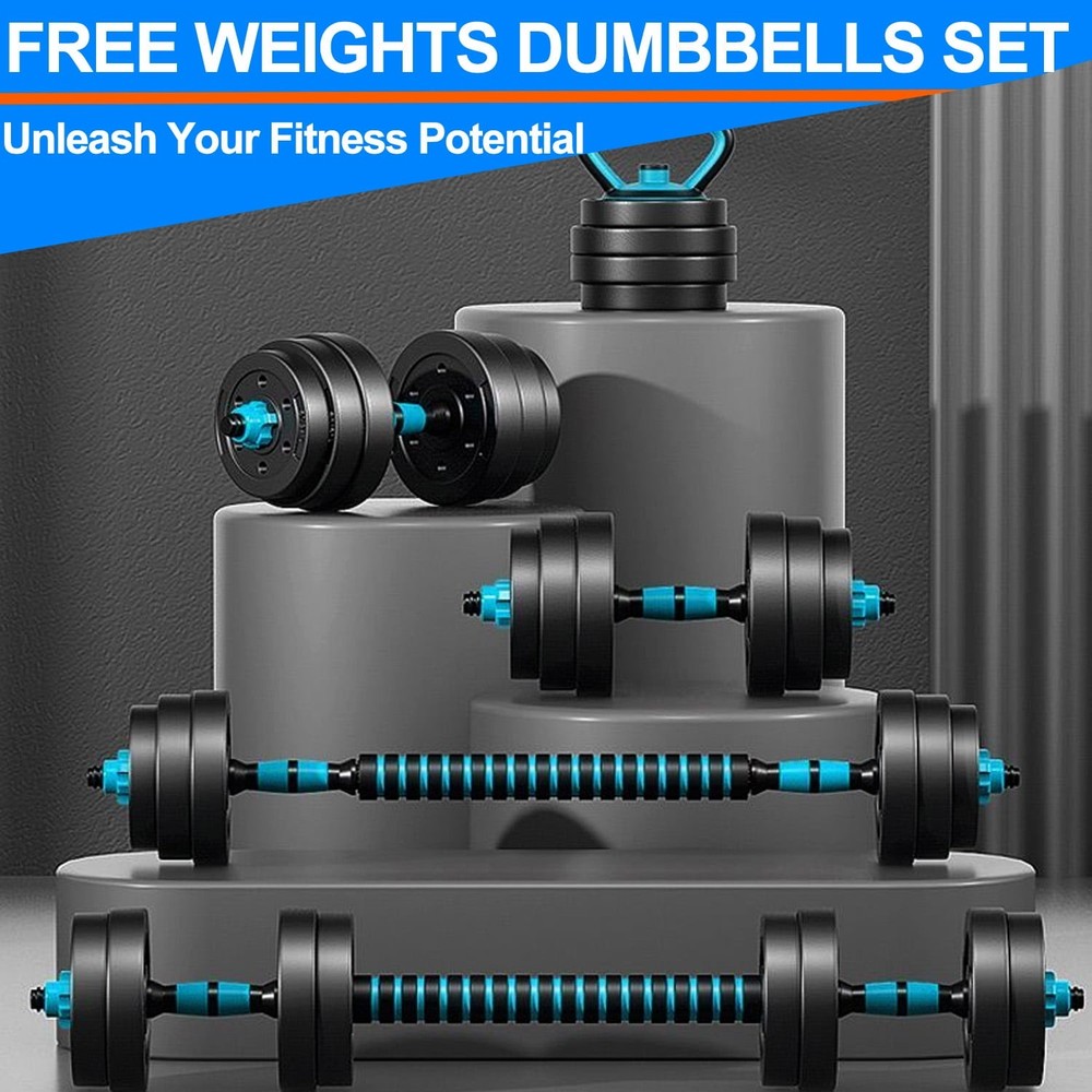 Adjustable Dumbbells, Portable Changeable Dumbbell, Kettlebells, Push up Stand