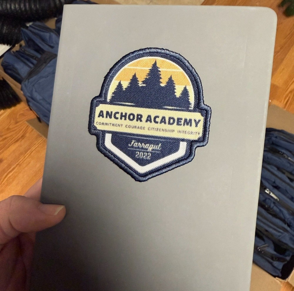 Custom Notebook Journal w/ 3D Patch Engraved or Printed– 8” x 6” | Personalized