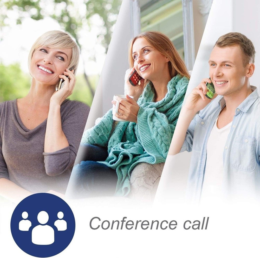 Phone System with 3 Handsets, Digital Answering Machine and Conference Calling