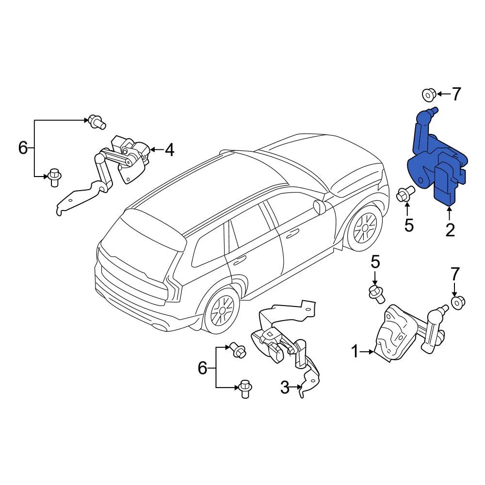 Volvo 32246991 Front Left Headlight Level Sensor