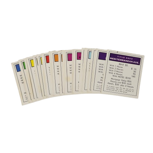 Parker Brothers Monopoly Original Replacement Pieces