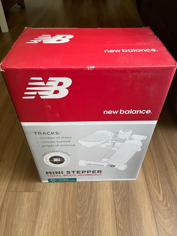 Total Body Workout Mini Stepper with Resistance Bands (White)