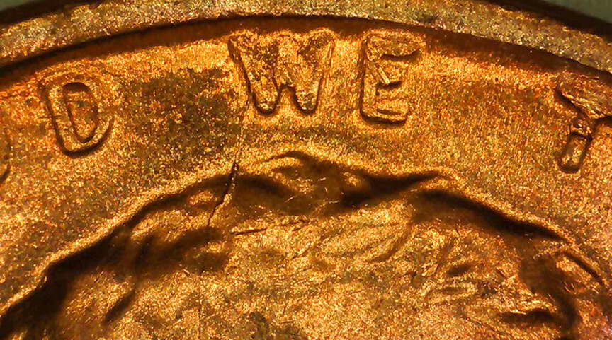 1971 D Lincoln Cent BU Red- Spike Head- Unlisted