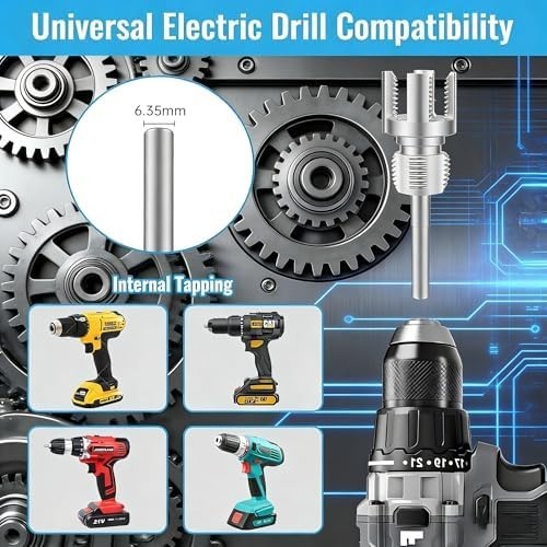 3Pcs Integrated Internal & External Pipe Threading Tool, Pipe Tapping and Thread