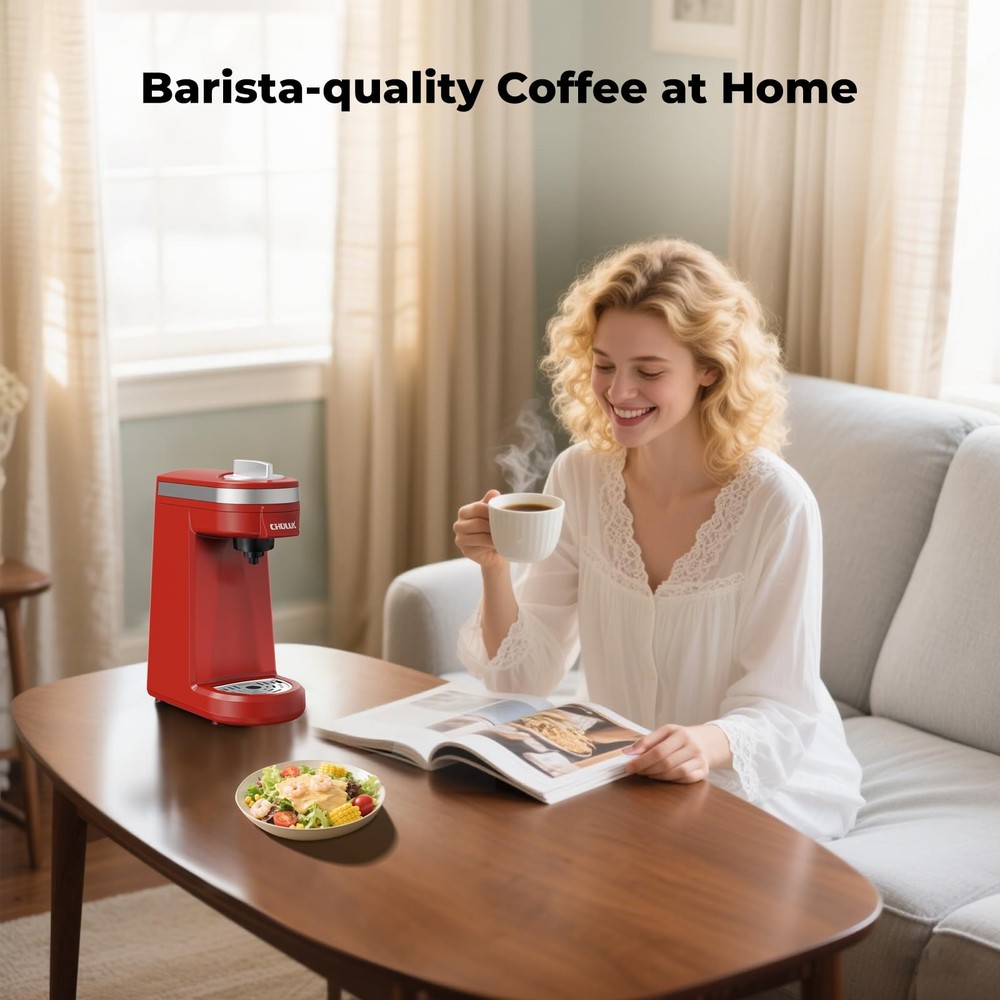 Single Serve K Capsule Coffee Maker Red