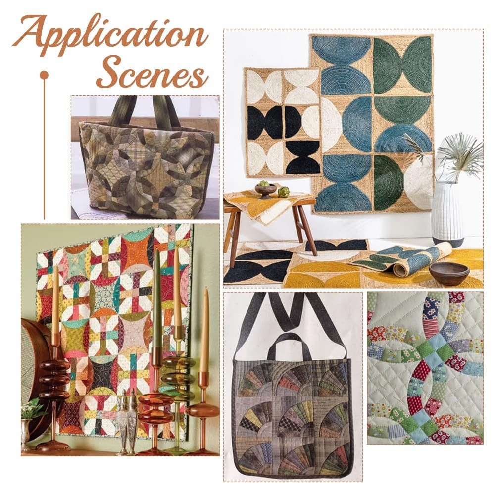 Drunkards Path Quilting Template Acrylic Ruler Sewing Cutting Tool