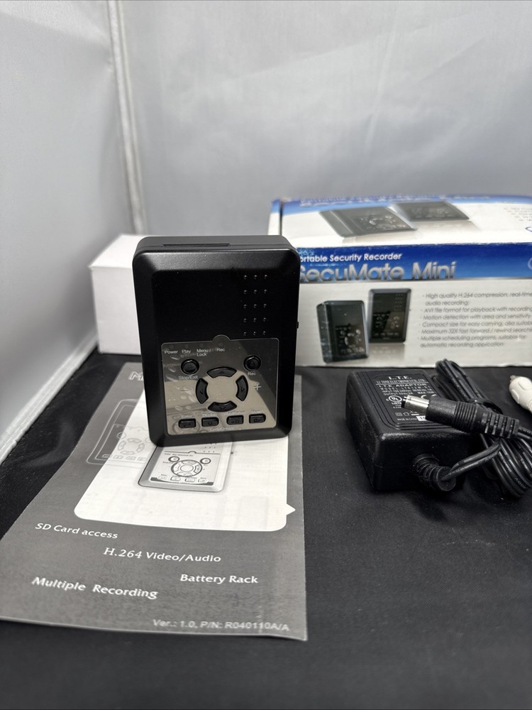 Secumate Mini Portable Security Recorder Tested and Working Open Box