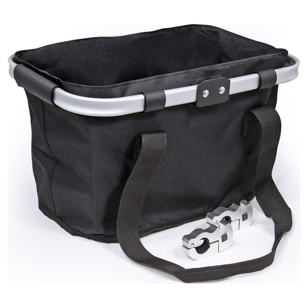 Folding Handlebar Bicycle Basket, Gray