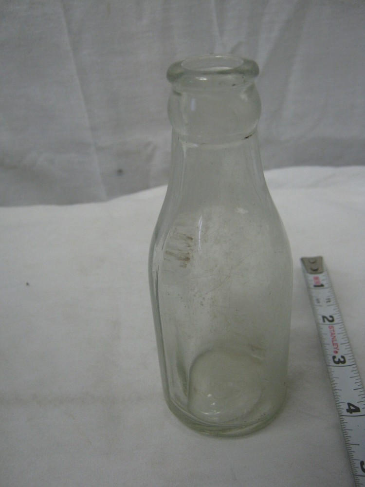 Vintage 5.25" Clear Soda(?) Bottle