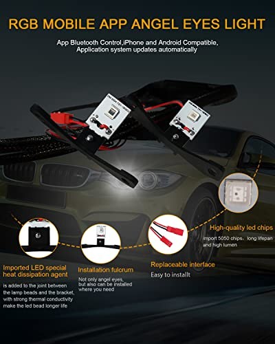 LED Devil Eye DRL LED Module for Projector Lens Retrofit DIY Demon Evil Red