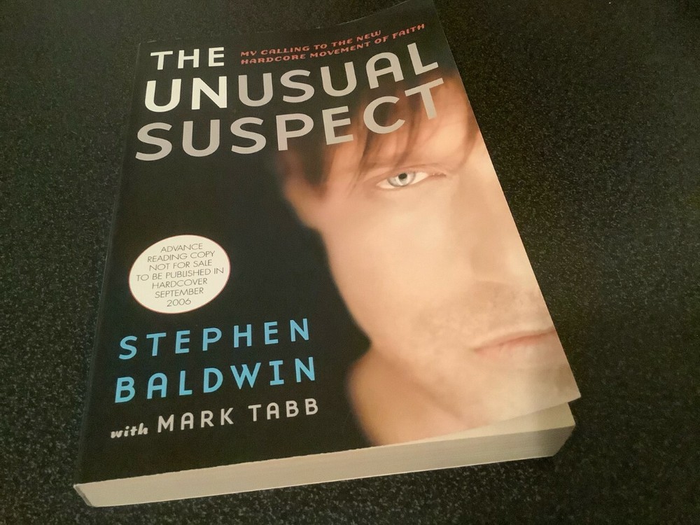 Signed Stephen Baldwin Book Bio The Unusual Suspects Christian ARC