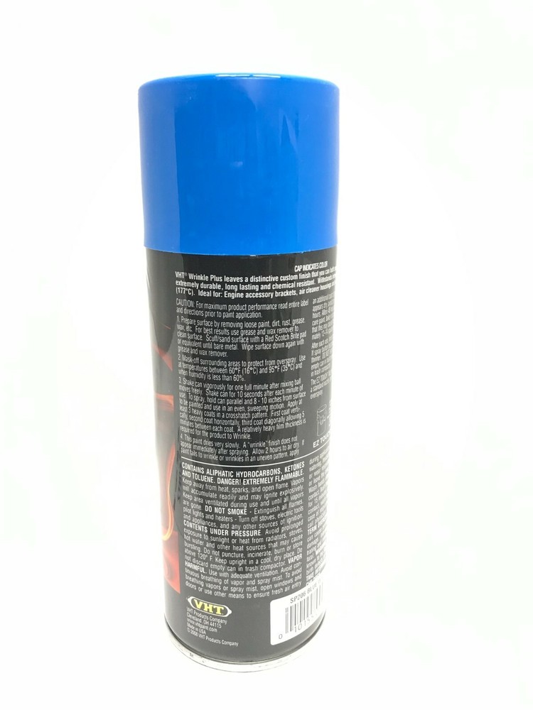VHT SP206-3 PACK BLUE High Temperature Wrinkle Finish Durable Texture Coating