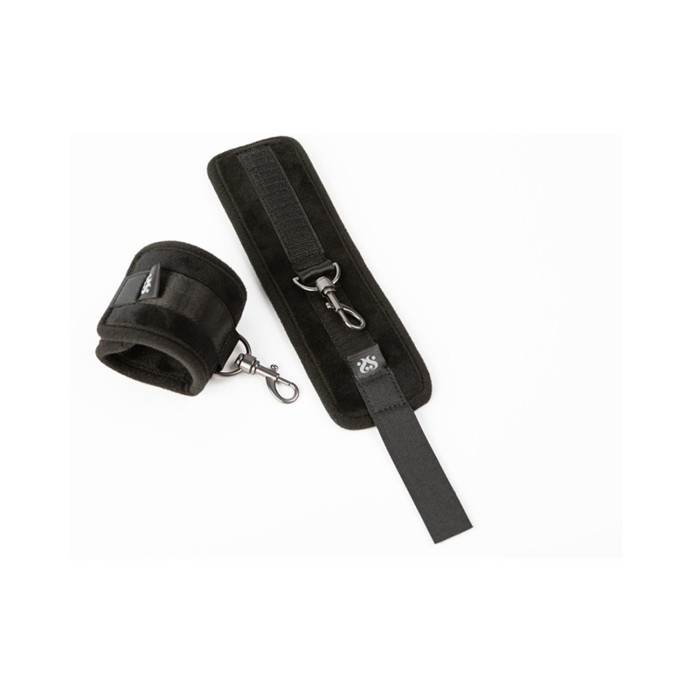 SEI MIO Velvet Wrist Restraints Adjustable Padded Handcuffs