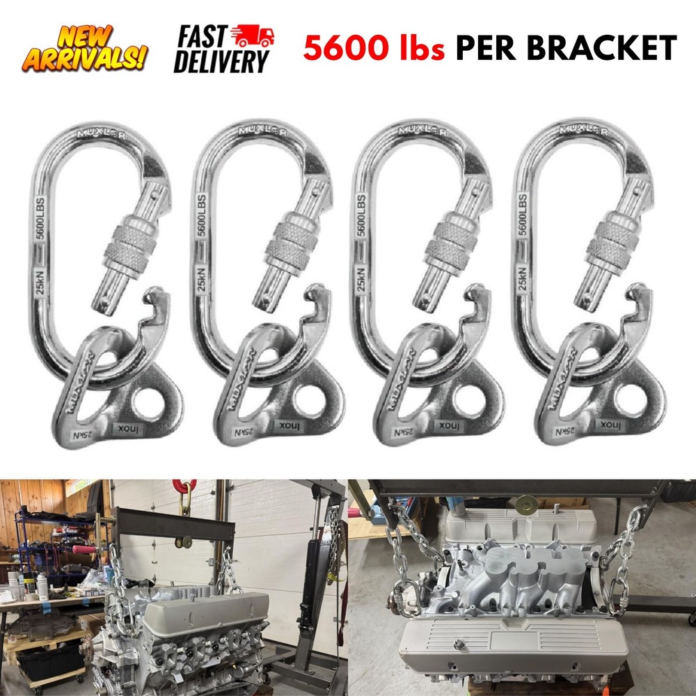 5600 lb Engine Lift Brackets for Lifting/ Pulling Transmissions/ Engines/ Motors