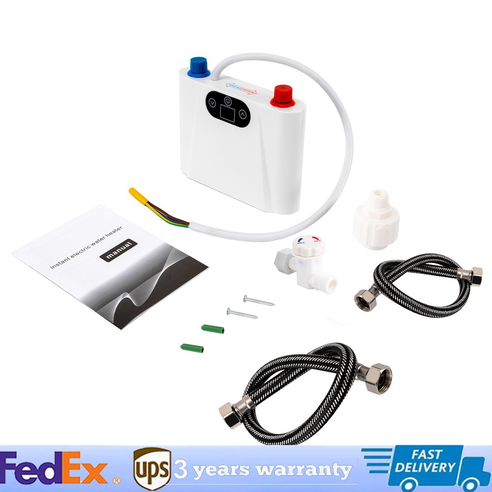 220V Electric Tankless Instant Hot Water Heater Under Sink Tankless Water Heater