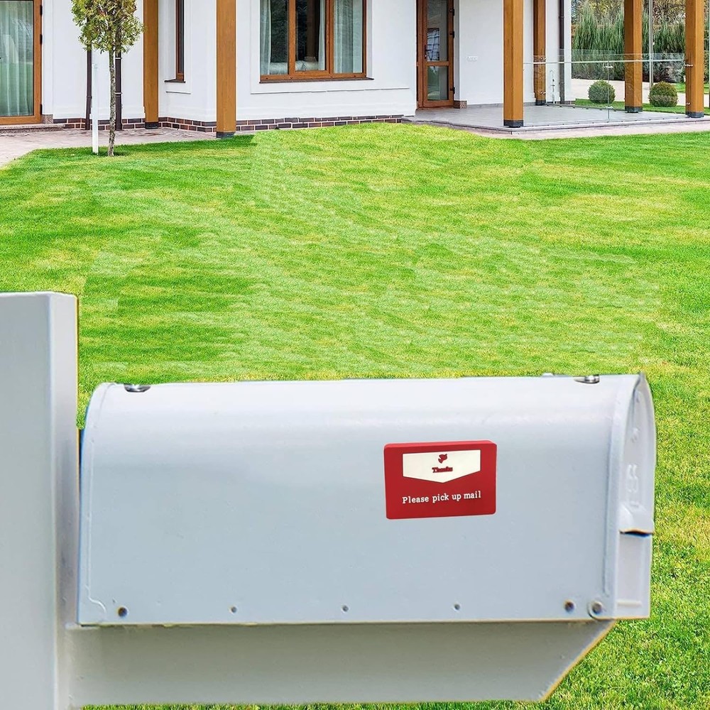 YeeBeny Mailbox Flag with Bright Red Background - Outgoing Mail Rectangle