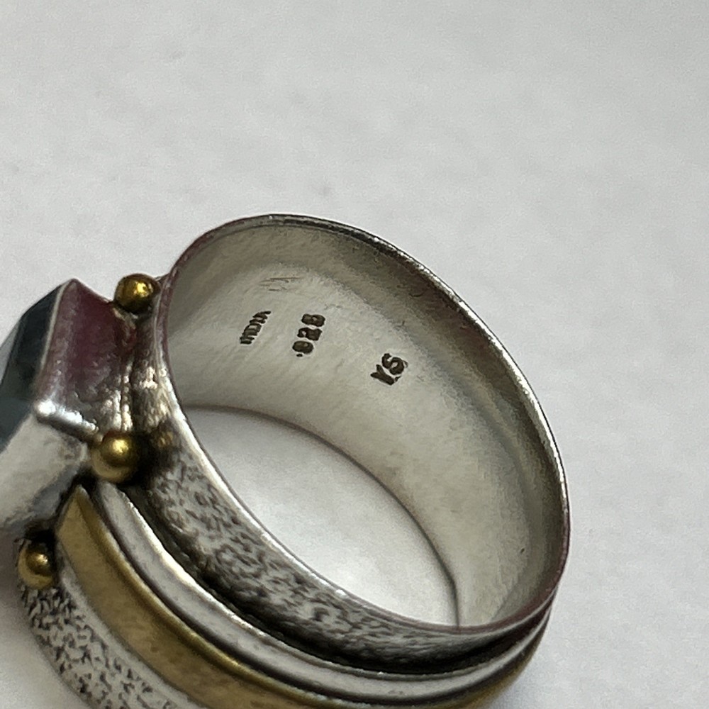 Vintage .925 Solid Sterling Silver Gemstone Ring