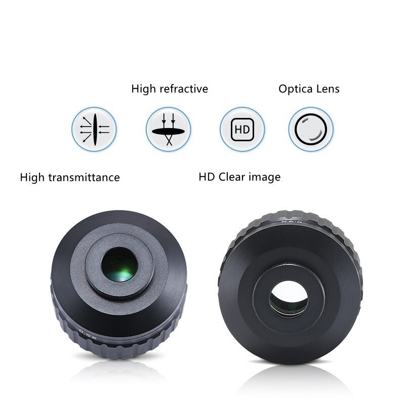Trinocular Stereo Microscope Ring 0.5X C/CS Industrial Camera CCD Adapter CTV