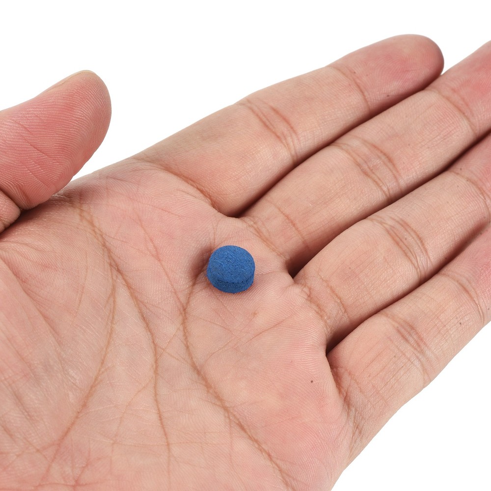 9mm Billiard Slide Stick Tips, 20pcs Replacement Tips, Blue