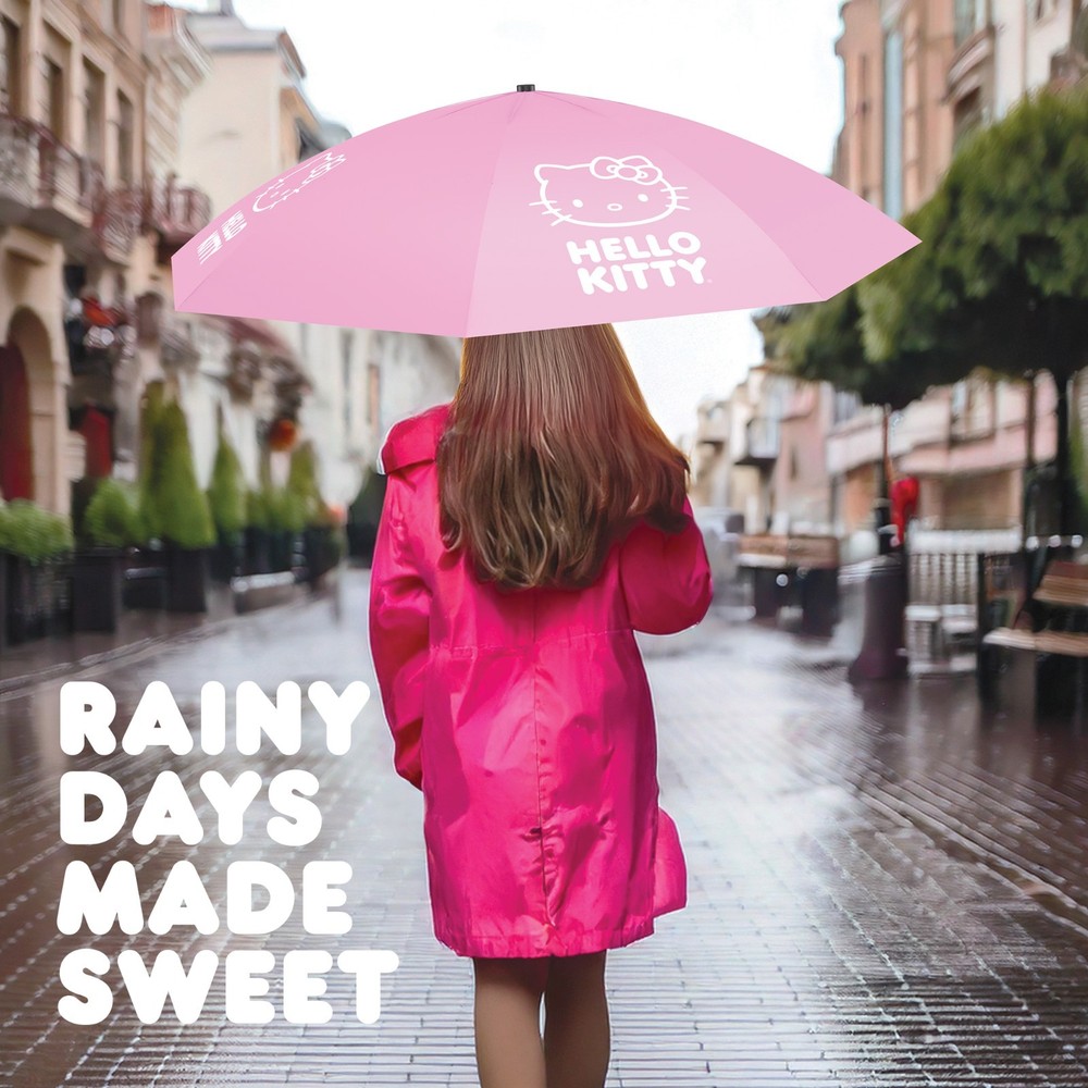 Hello Kitty Pink Travel Umbrella