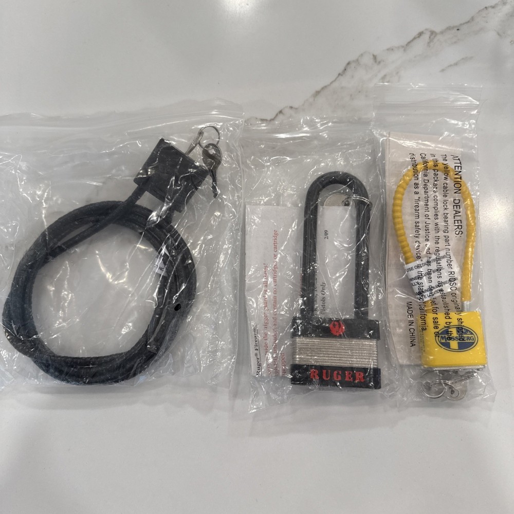 3 Gun Locks Ruger Mossberg