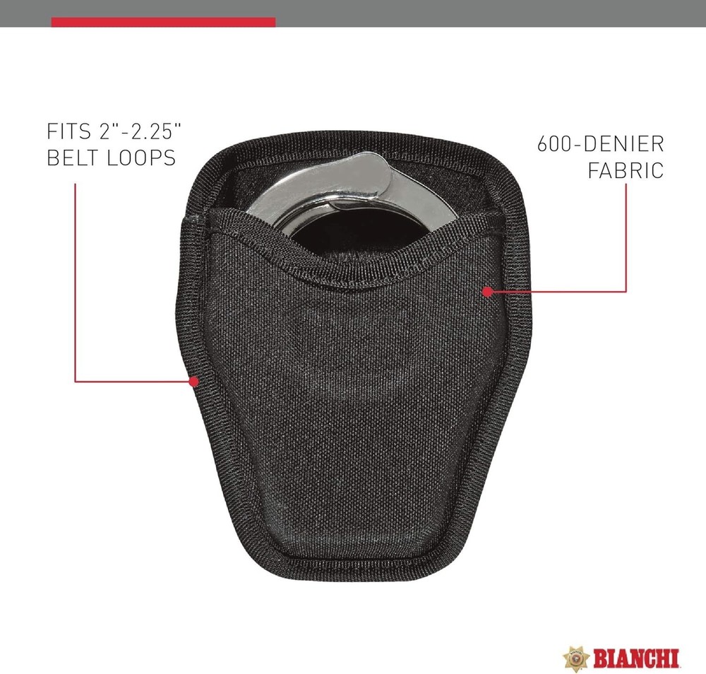 600-Denier Nylon Handcuff Case - Precision Molded for Easy Access & Security