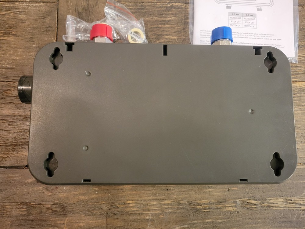 Rheem RETEX04 Electric Tankless Water Heater - Gray Read”