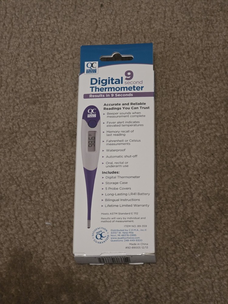 9-Second Digital Thermometer Dual Scale