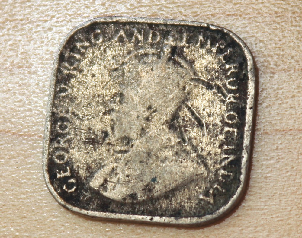 1920 Ceylon Sri Lanka 5 Cents